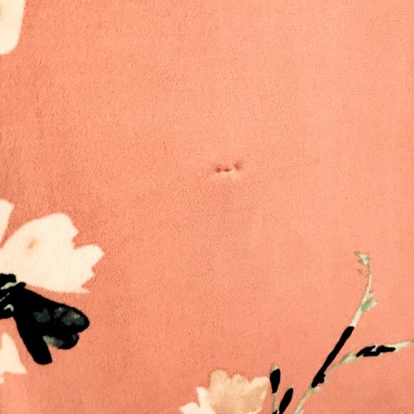 Womens 4X Torrid Floral Peach Studio Knit High Neck Keyhole Top New Defects - Picture 11 of 13